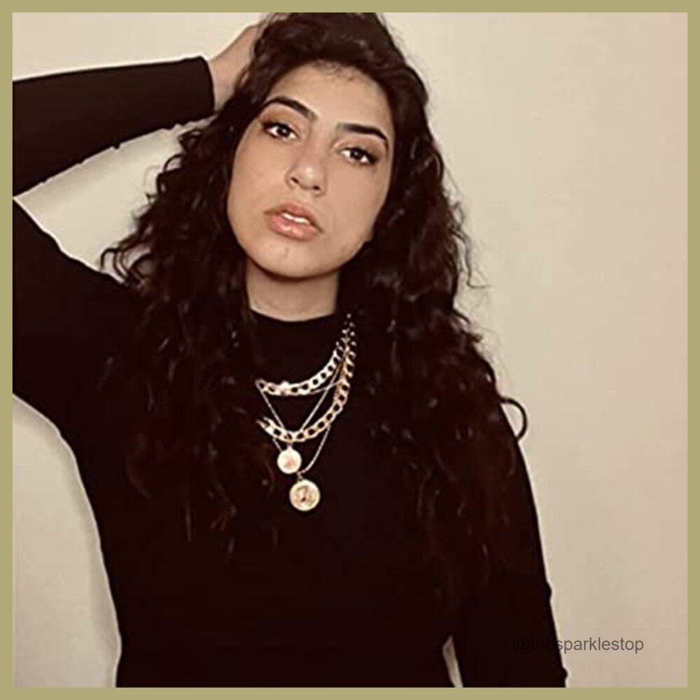 Gold Layered Necklace Set with Coin Pendant, 3 Piece Chain Necklaces - Picture 3 of 7